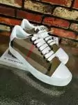 burberry femmes chaussures salmond check italy leather decorative lattices white